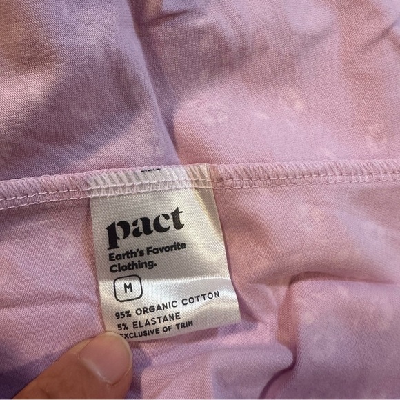 NWT Pact Organic Cotton Blend Tie Back Fit & Flare Dress Wild English Lavender - Picture 9 of 12